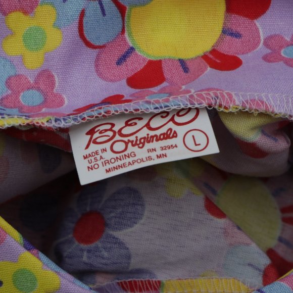 NOS Vintage 70s Floral Print MuuMuu Dress Large - Picture 10 of 11